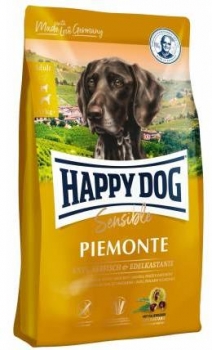 Сухой корм для собак с аллергией или пищевой непереносимостью Happy Dog Sensible Piemonte 23,5/14 (утка, морская рыба и сладкий каштан)